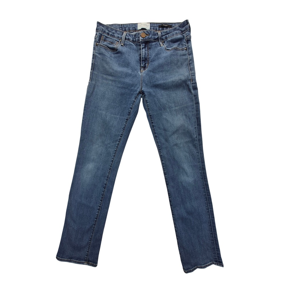 Parker Smith Straight Leg Jeans Womens 29 Blue Stretch Denim Made in USA